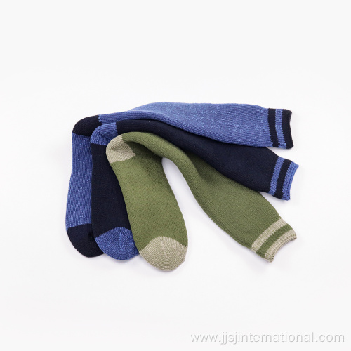 Men's fleece mid-tube terry floor socks